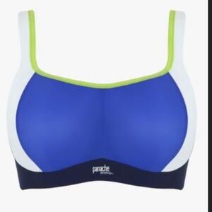 36F/38G Panache Sports Bra with Green Trim BNWOT